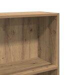 vidaXL Bibliothèque chêne artisanal 60x24x143 cm bois d'ingénierie