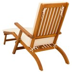 vidaXL Chaise longue inclinable et pliable 2 Pièces 55 x 146 x 91 cm
