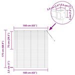 vidaXL Store de Fenêtre avec des rideaux Noir Aluminium