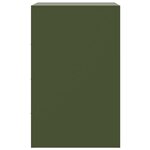 vidaXL Tables de chevet 2 Pièces vert olive 34 5x39x62 cm acier