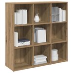 vidaXL Armoire à livres chêne artisanal 98x29x97 5 cm