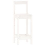 vidaXL Ensemble de bar 3 Pièces Blanc Bois de pin massif