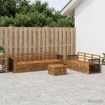 vidaXL Ensembles de canapés 8 pc Bois d'Acacia Massif