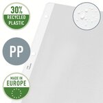 Boite de 100 Pochettes perforées ouverte 2 cotés A4 PP 0 13 mm Grainée LEITZ