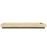vidaXL Cadre de lit avec lumières LED chêne sonoma 100x200 cm