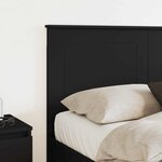 vidaXL Tête de lit Chêne noir 160 cm Bois d'ingénierie