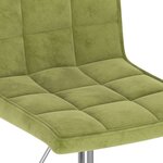vidaXL Chaises pivotantes à manger lot de 2 vert clair velours