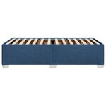 vidaXL Cadre de lit sans matelas bleu 100x200 cm tissu