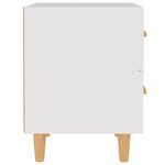 vidaXL Tables de chevet 2 Pièces Blanc 40x35x47 5 cm