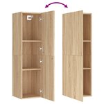 vidaXL Meuble TV Chêne sonoma 30 5x30x110 cm Bois d’ingénierie