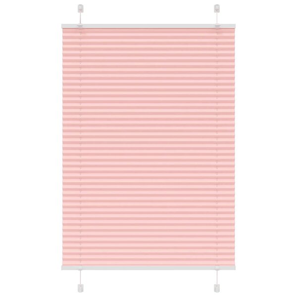 vidaXL Store plissé rose 95x100 cm largeur du tissu 94 4 cm polyester