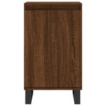vidaXL Buffets 2 Pièces chêne marron 40x35x70 cm bois d'ingénierie