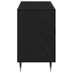 vidaXL Buffet Chêne noir 100 x 36 x 60 cm Bois d'ingénierie