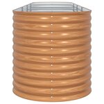 vidaXL Jardinière surélevée Marron 400 x 80 x 81 cm Acier