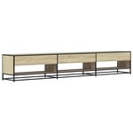 vidaXL Meuble TV chêne sonoma 270x40x46 cm bois d'ingénierie