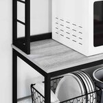 vidaXL Étagère de cuisine Gris Sonoma 100 x 40 x 168 cm
