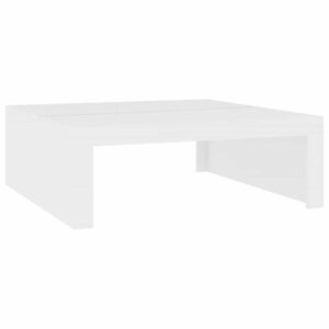 vidaXL Table basse blanc 100x100x35 cm bois d'ingénierie