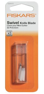 3 lames de rechange pour cutter Index à lame pivotante 1003756 FISKARS