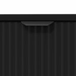 vidaXL Ensemble de mobilier de salle de bain avec tiroir 3 Pièces Noir