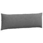 vidaXL Coussins de canapé 2 Pièces Gris foncé 120 x 40 cm tissu