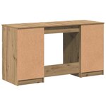 vidaXL Bureau chêne artisanal 140x50x77 cm bois d'ingénierie