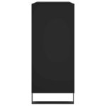 vidaXL Armoire à disques noir 84 5x38x89 cm bois d'ingénierie