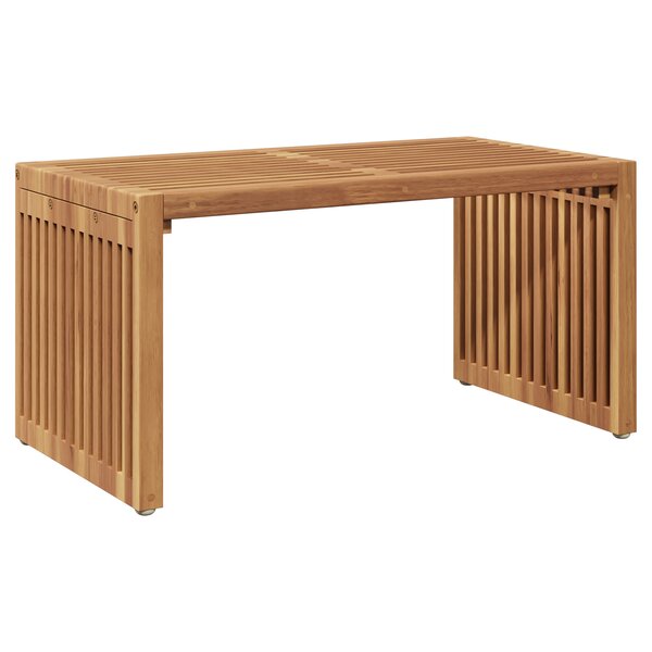 vidaXL Table d'appoint de jardin 70x37.5x35.5 cm Bois massif Teck