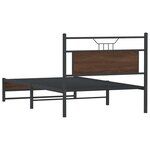 vidaXL Cadre de lit sans matelas chêne marron 107x203 cm