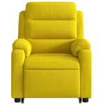 vidaXL Fauteuil inclinable électrique jaune Velours