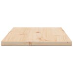 vidaXL Dessus de table 2 Pièces 80x40x2 5cm rectangulaire bois pin massif