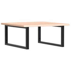 vidaXL Étagère de vasque murale acier et bois de chêne massif