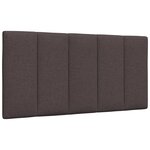 vidaXL Lit avec matelas marron foncé 100x200 cm tissu