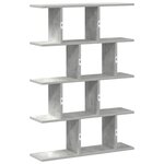 vidaXL Étagère cube murale 12 compartiments gris béton bois ingénierie