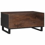 vidaXL Table basse 80x54x40 cm en bois massif de mangue.