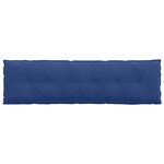 vidaXL Coussin de Dos Bleu police 180 x 50 cm Tissu en velours côtelé