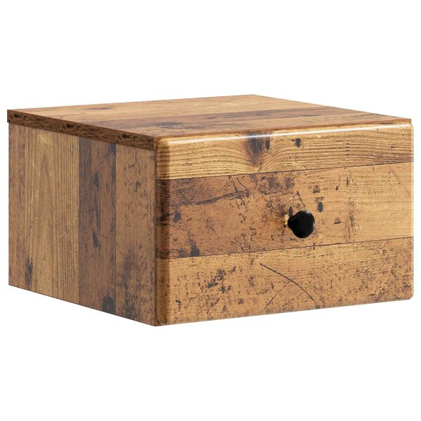 vidaXL Cabinet de chevet mural Bois ancien 34 5 x 33 x 20 cm