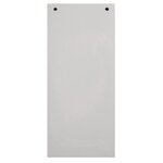 Paquet 100 Fiches Intercalaires Horizontales Unies Perforées - 105x240mm - Gris - X 12 - Exacompta