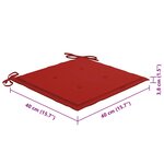 vidaXL Chaises pliables d'extérieur lot de 8 et coussins Bois d'acacia