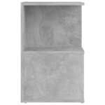 vidaXL Table de chevet gris béton 35x35x55 cm bois d'ingénierie