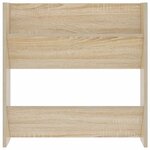 vidaXL Armoires à chaussures murales 2 Pièces Chêne Sonoma 60x18x60 cm