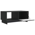 vidaXL Table basse Noir 90 x 50 x 40 cm Bois d'ingénierie