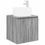 vidaXL Vanité de lavabo mural Sonoma gris 49 5 x 44 5 x 66 cm
