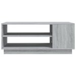 vidaXL Table basse sonoma gris 102x55x43 cm bois d'ingénierie