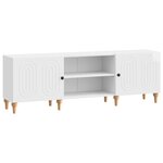 vidaXL Meuble TV Blanc brillant 150 x 31 x 50 cm Bois d'ingénierie