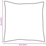 vidaXL Oreillers 2 Pièces Blanc 65 x 65 cm 130gsm 100  coton