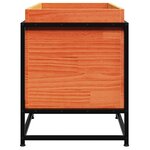 vidaXL Jardinière cire marron 80x40x50 cm bois de pin massif