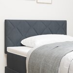 vidaXL Tête de Lit LED Gris Foncé 90 cm Ensemble de 2 Gris foncé