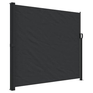 vidaXL Auvent latéral rétractable noir 180x300 cm