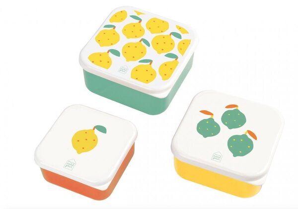 Set de 3 lunch box - Les citrons