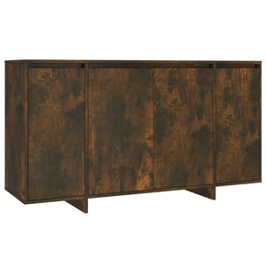 vidaXL Buffet chêne fumé 135x41x75 cm bois d'ingénierie
